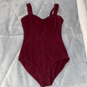 Maroon leotard